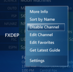 Media Center Quick Tip – Disabling Channels in your Guide